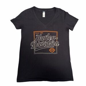 Harley-Davidson Black and Orange Kids Tee